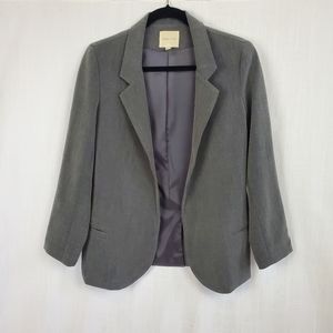 Silence + Noise | Gray Open Front Blazer *